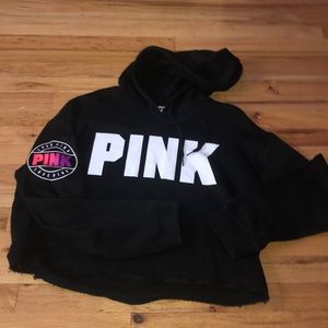 pink hoodie